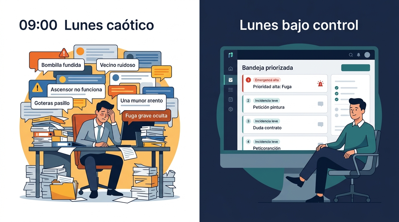 El Muro del Lunes por la Mañana: Por Qué una Bandeja de Entrada sin Priorizar Paraliza tu Agencia